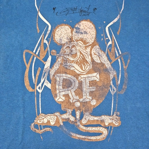 ED ROTH - RAT FINK Car Show Tshirt Sz: Medium (with Cody Roth Signature) - Picture 3 of 5